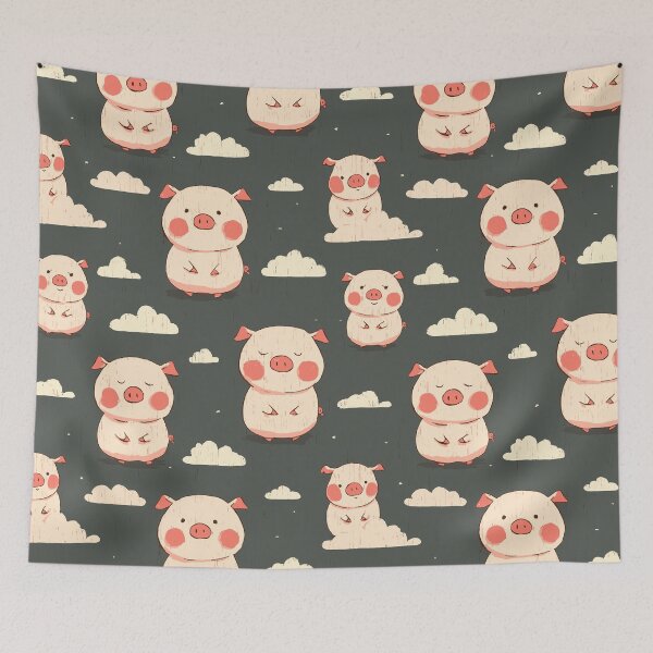 Item preview, Nursery Pig Pattern designed and sold by bapupa.
