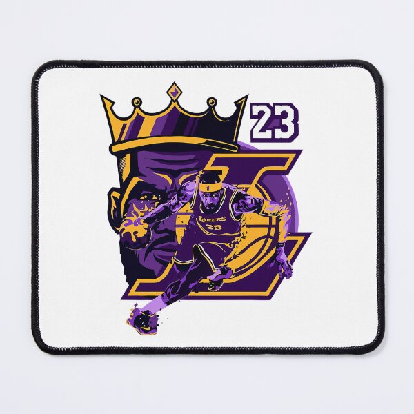 Item preview, LeBron James Lakers 23 Crown Basketball Art designed and sold by choluren.