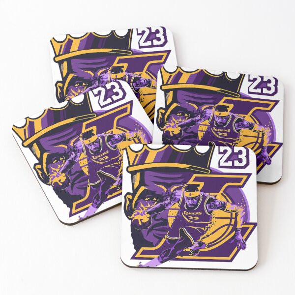 Item preview, LeBron James Lakers 23 Crown Basketball Art designed and sold by choluren.