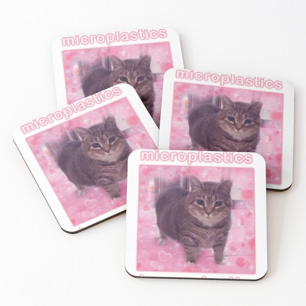 Item preview, Microplastics In Balls Funny Cat Meme Gifts designed and sold by Millernerstill.
