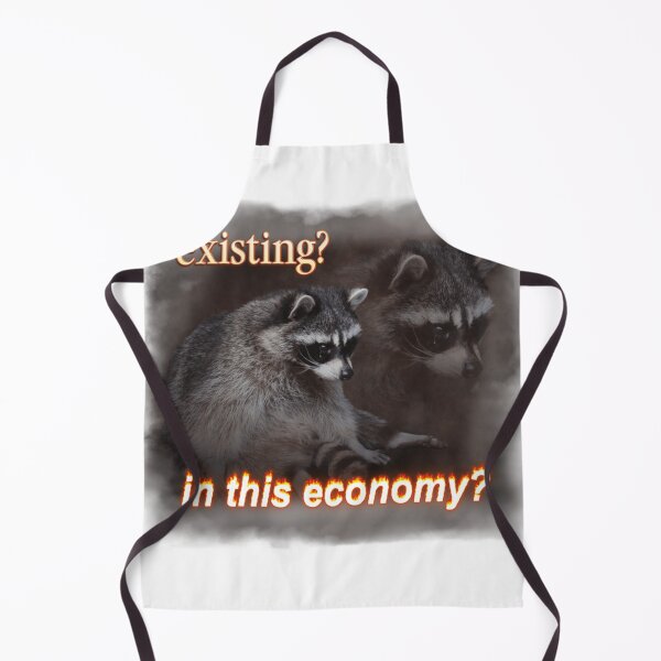 Item preview, Existing In This Economy Sad Raccoon Word Art designed and sold by Millernerstill.