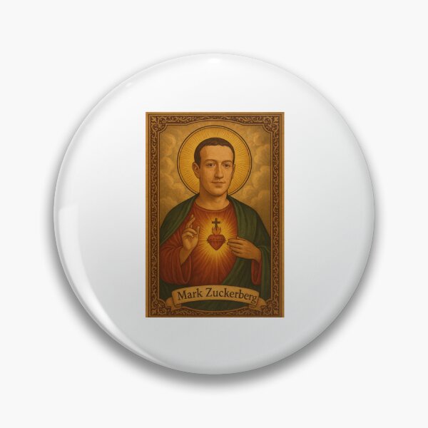 Item preview, Mark zuckerberg saint celebrity birthday funny meme holy prank weird designed and sold by CheeseBlueprint.
