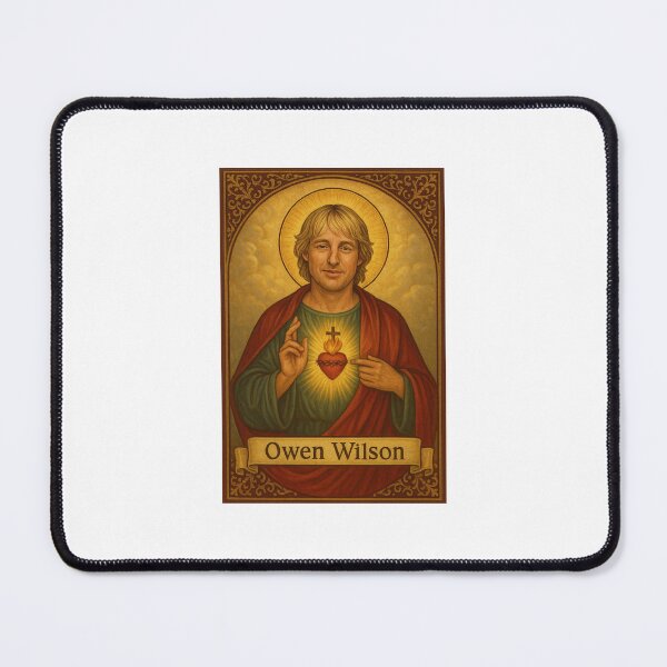 Item preview, Owen wilson saint celebrity birthday funny meme holy prank weird designed and sold by CheeseBlueprint.