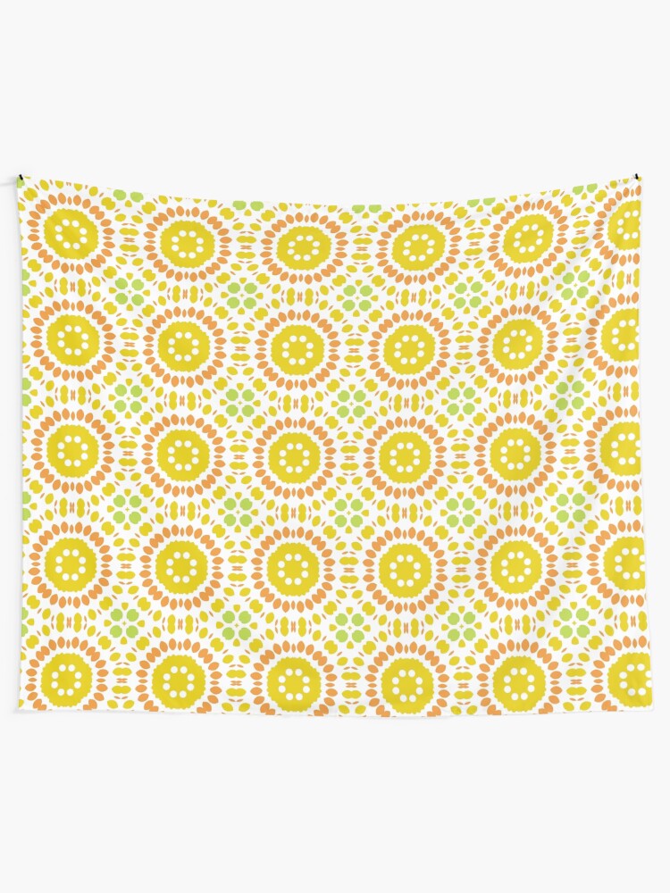 Islamic Mandala Retro Seamless Colorful Repeat Pattern Tapestry By Abrahamjrnd Redbubble