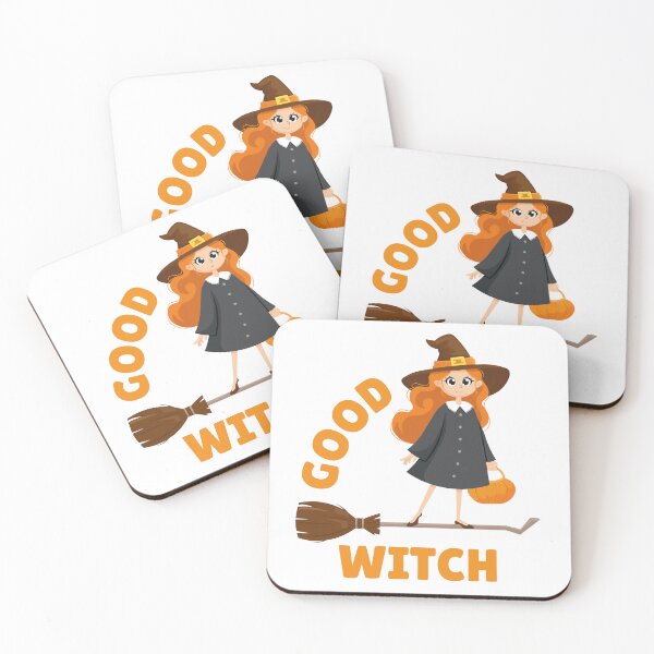 Item preview, Kawaii Witch Flying on Broom – Cute Halloween Magical designed and sold by Art-of-Rory.