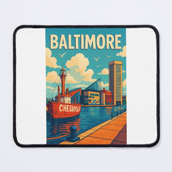 Item preview,  Baltimore Inner Harbor with Lightship Chesapeake designed and sold by Places On Earth.