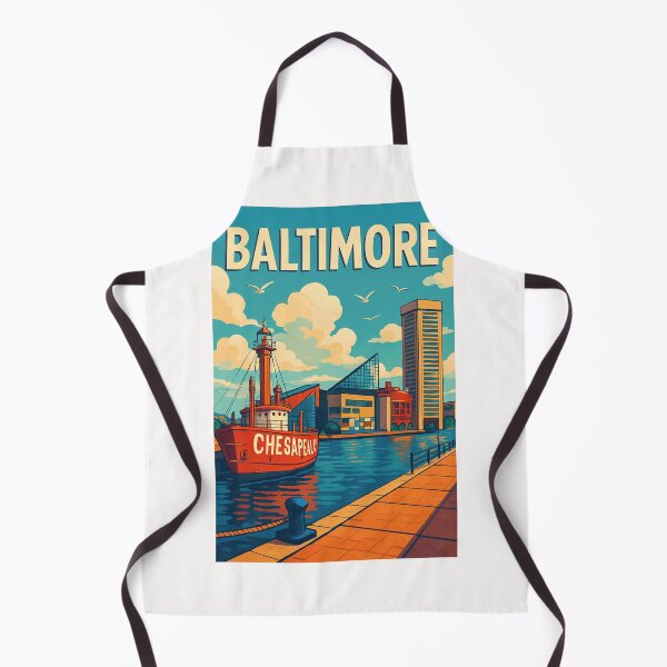 Item preview, Baltimore Inner Harbor with Lightship Chesapeake designed and sold by Places On Earth.