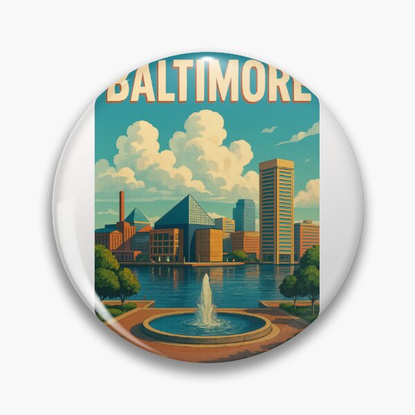 Item preview,  Baltimore Waterfront and Skyline from Federal Hill designed and sold by Places On Earth.