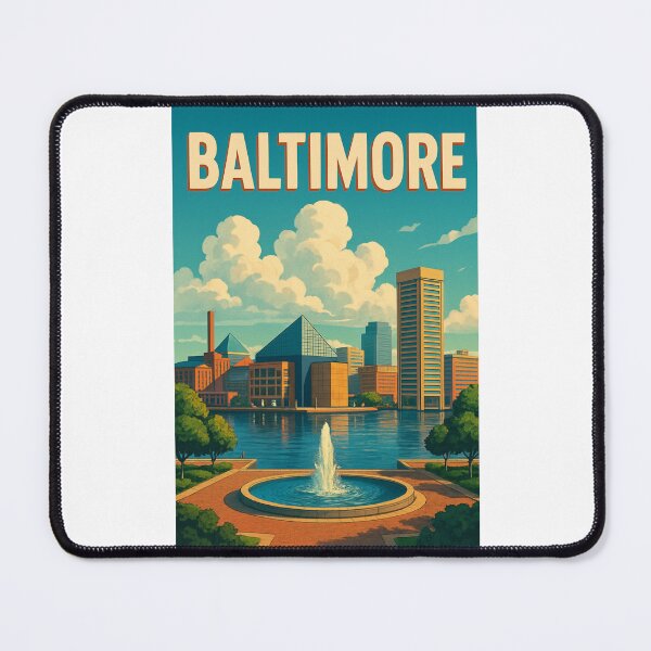 Item preview, Baltimore Waterfront and Skyline from Federal Hill designed and sold by Places On Earth.
