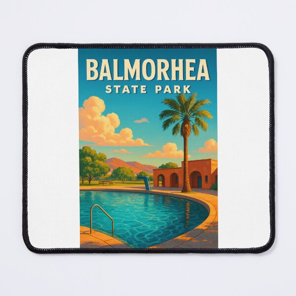 Item preview, Balmorhea State Park Swimming Pool and Desert Oasis designed and sold by Places On Earth.