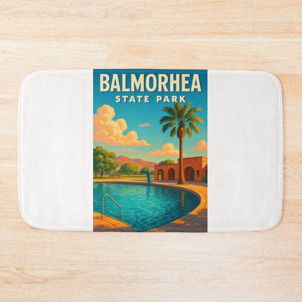 Item preview,  Balmorhea State Park Swimming Pool and Desert Oasis designed and sold by Places On Earth.