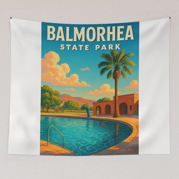 Item preview,  Balmorhea State Park Swimming Pool and Desert Oasis designed and sold by Places On Earth.