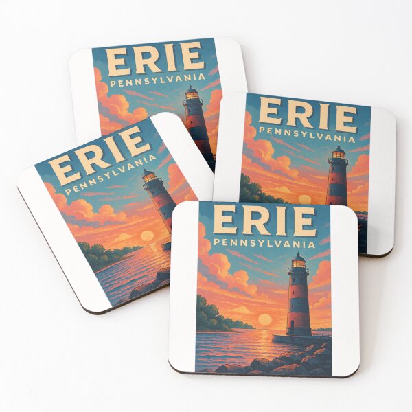 Item preview,  Presque Isle Lighthouse at Sunset in Erie, Pennsylvania designed and sold by Places On Earth.