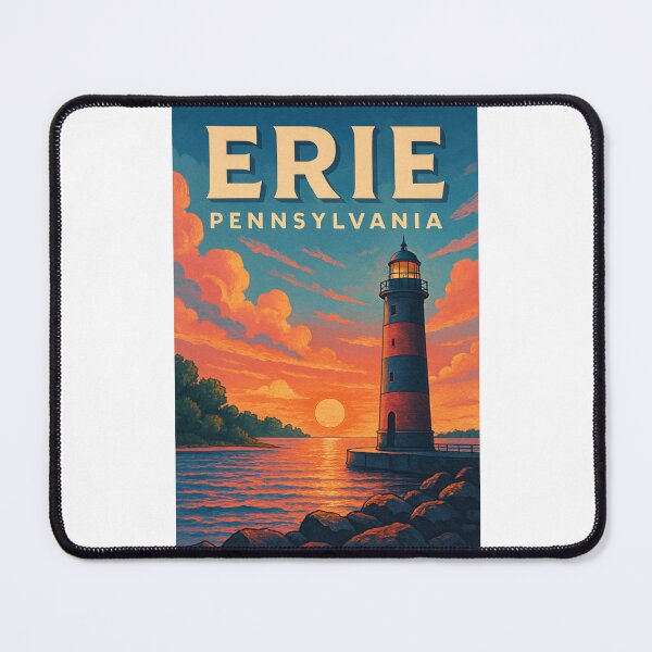 Item preview,  Presque Isle Lighthouse at Sunset in Erie, Pennsylvania designed and sold by Places On Earth.