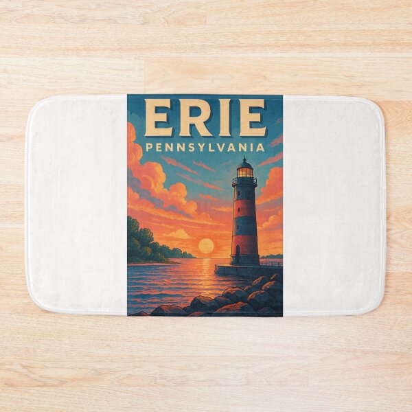 Item preview,  Presque Isle Lighthouse at Sunset in Erie, Pennsylvania designed and sold by Places On Earth.