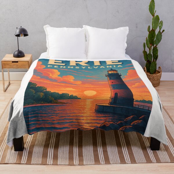 Item preview,  Presque Isle Lighthouse at Sunset in Erie, Pennsylvania designed and sold by Places On Earth.
