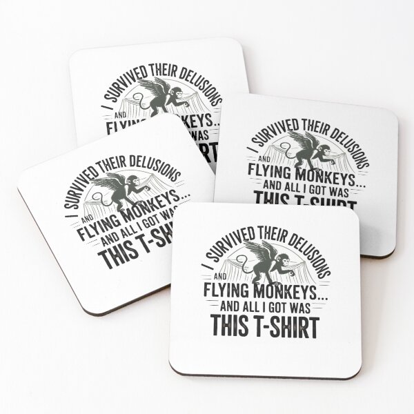 Item preview, Delusions and Flying Monkeys Narcissist Recovery Humor  designed and sold by WalkingInNature.