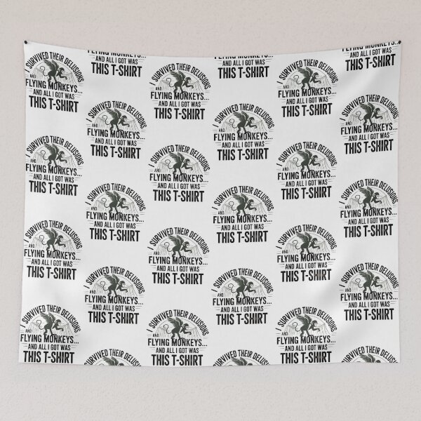 Item preview, Delusions and Flying Monkeys Narcissist Recovery Humor  designed and sold by WalkingInNature.