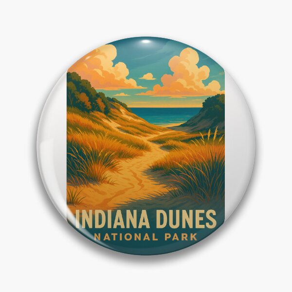 Item preview,  Sunset Over Trail to Lake Michigan in Indiana Dunes designed and sold by Places On Earth.