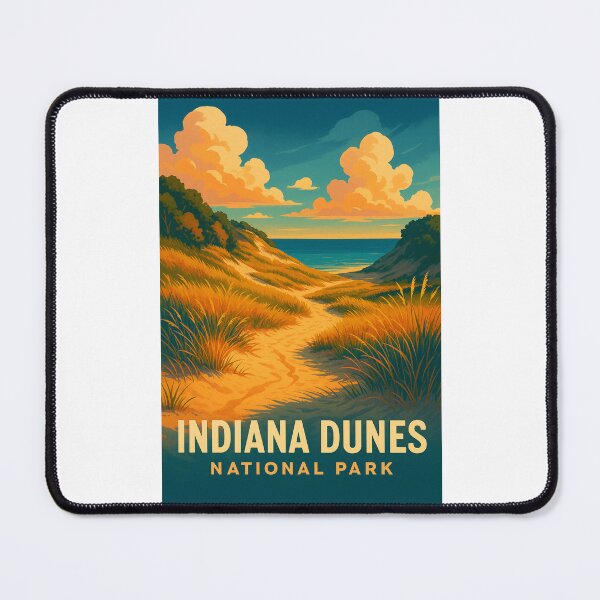 Item preview, Sunset Over Trail to Lake Michigan in Indiana Dunes designed and sold by Places On Earth.