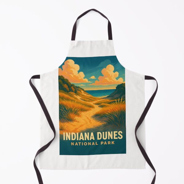 Item preview, Sunset Over Trail to Lake Michigan in Indiana Dunes designed and sold by Places On Earth.
