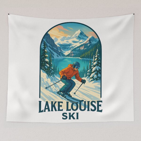 Item preview,  Skiing in the Canadian Rockies at Lake Louise designed and sold by Places On Earth.