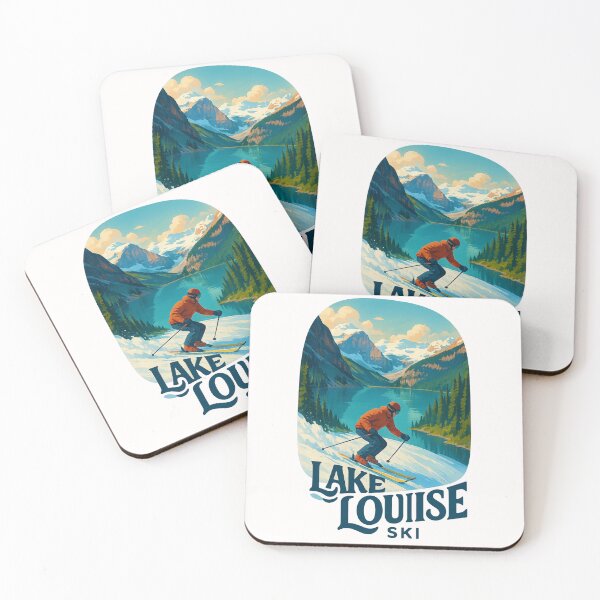 Item preview,  Ski Descent with View of Lake Louise and Glacier Peaks designed and sold by Places On Earth.