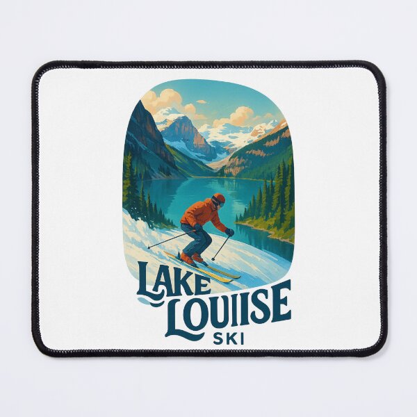 Item preview,  Ski Descent with View of Lake Louise and Glacier Peaks designed and sold by Places On Earth.