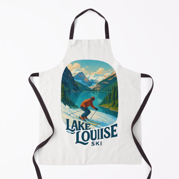 Item preview, Ski Descent with View of Lake Louise and Glacier Peaks designed and sold by Places On Earth.