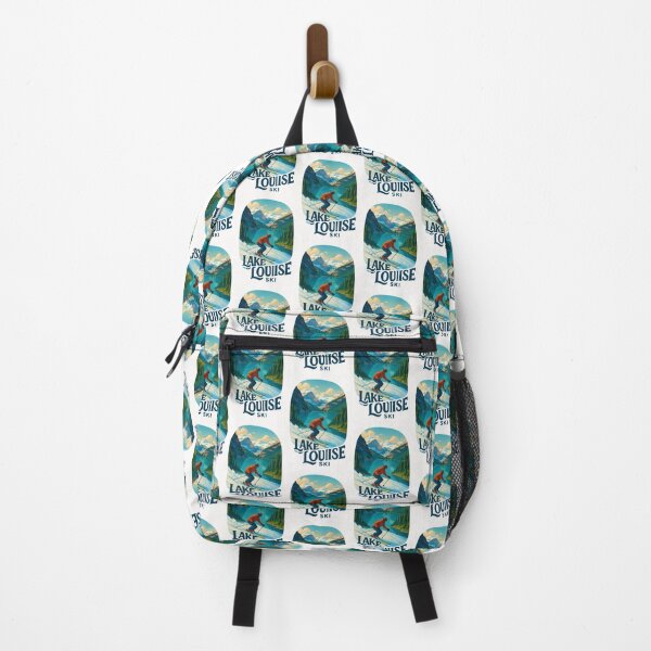 Item preview, Ski Descent with View of Lake Louise and Glacier Peaks designed and sold by Places On Earth.