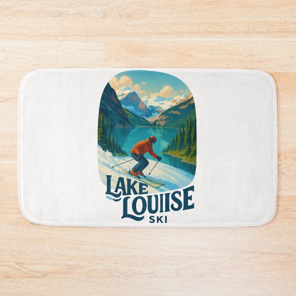 Item preview,  Ski Descent with View of Lake Louise and Glacier Peaks designed and sold by Places On Earth.