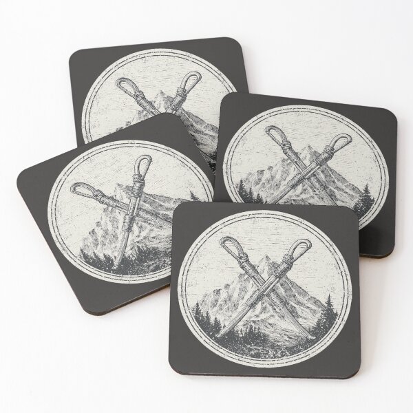 Item preview, Carabiners and mountains – vintage climbing design for mountaineers and outdoor enthusiasts designed and sold by Meiersbeste.