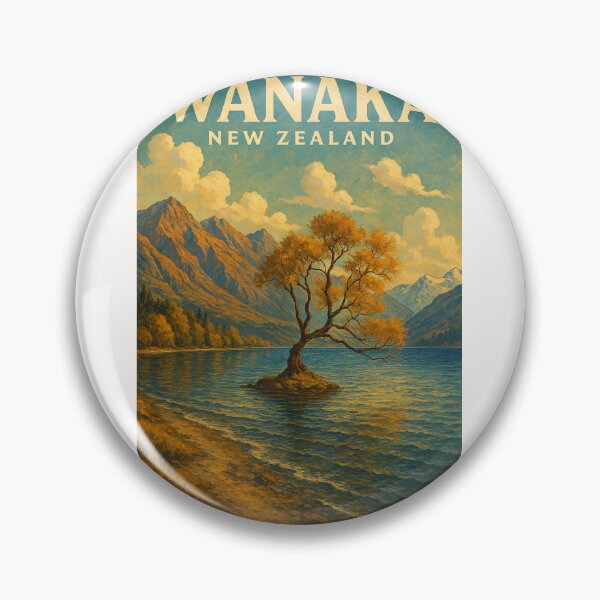 Item preview,  Lone Tree in Lake Wānaka, South Island, New Zealand designed and sold by Places On Earth.