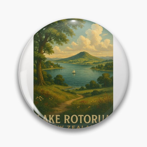 Item preview,  Lake Rotorua and Mount Ngongotahā in the Bay of Plenty designed and sold by Places On Earth.