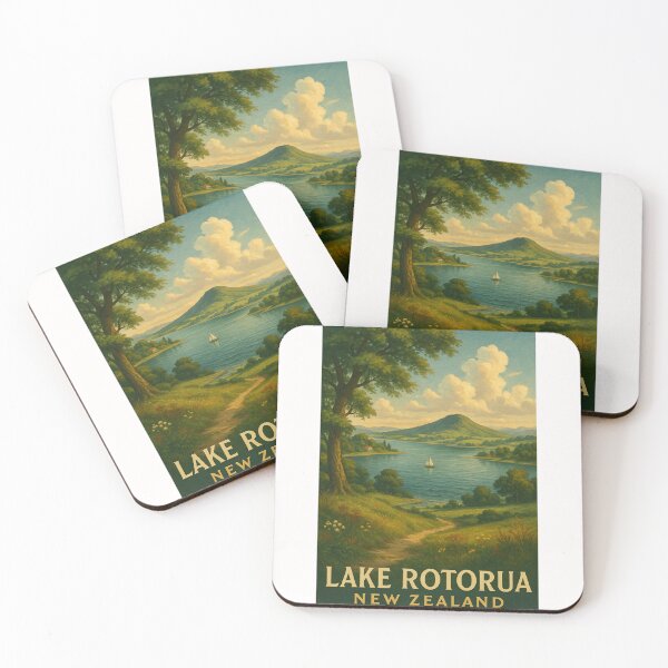 Item preview,  Lake Rotorua and Mount Ngongotahā in the Bay of Plenty designed and sold by Places On Earth.