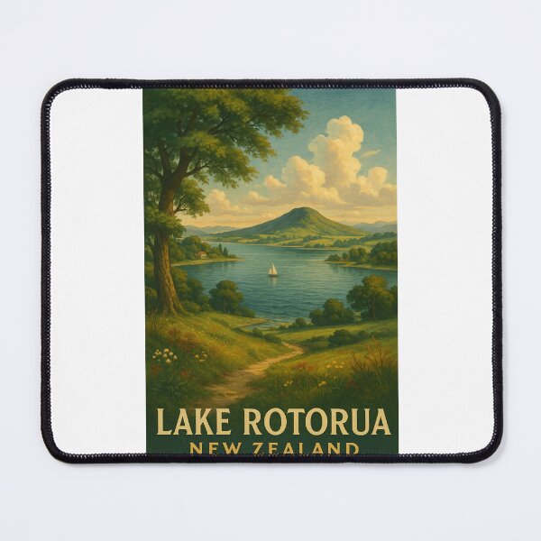 Item preview, Lake Rotorua and Mount Ngongotahā in the Bay of Plenty designed and sold by Places On Earth.