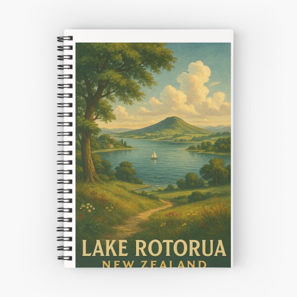 Item preview,  Lake Rotorua and Mount Ngongotahā in the Bay of Plenty designed and sold by Places On Earth.