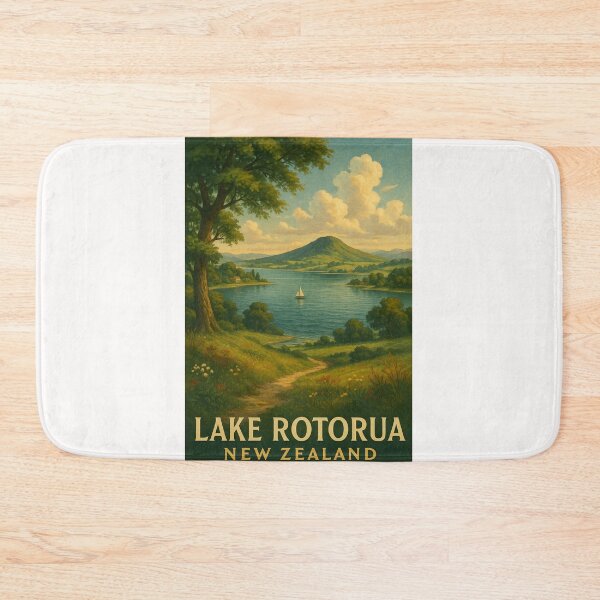 Item preview,  Lake Rotorua and Mount Ngongotahā in the Bay of Plenty designed and sold by Places On Earth.