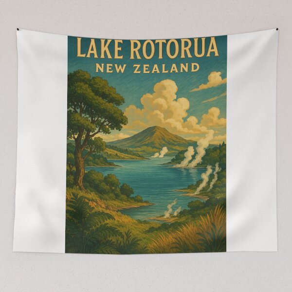 Item preview,  Geothermal Landscape of Lake Rotorua, New Zealand designed and sold by Places On Earth.