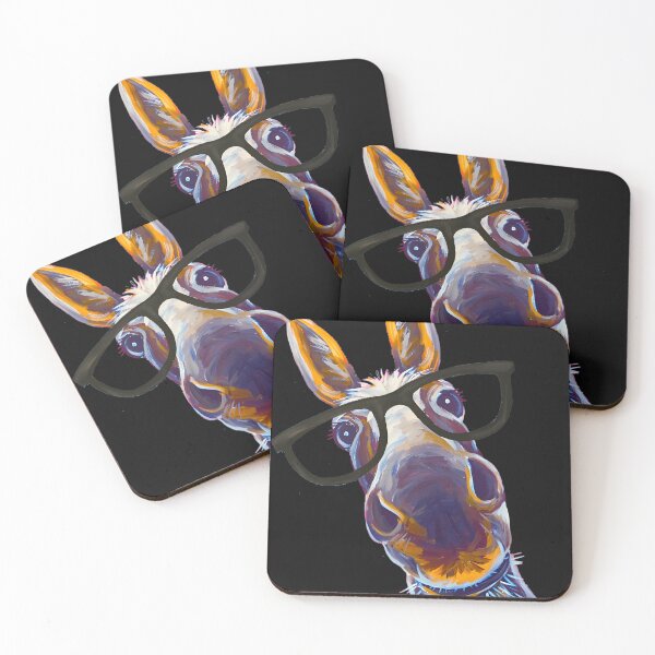 Item preview, Funny Donkey Art Smart Donkey With Glasses designed and sold by 8xq4syngjxh.