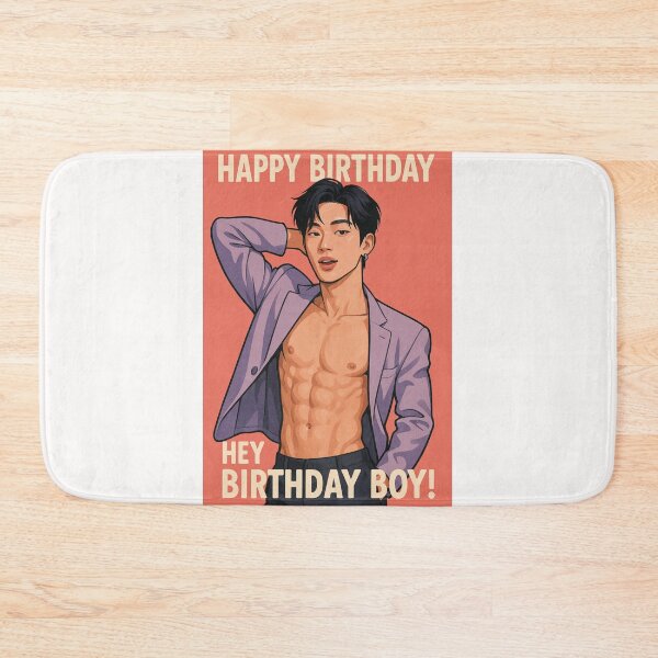 Item preview,  Sexy Asian Gay Birthday Card with Shirtless Birthday Boy designed and sold by Places On Earth.
