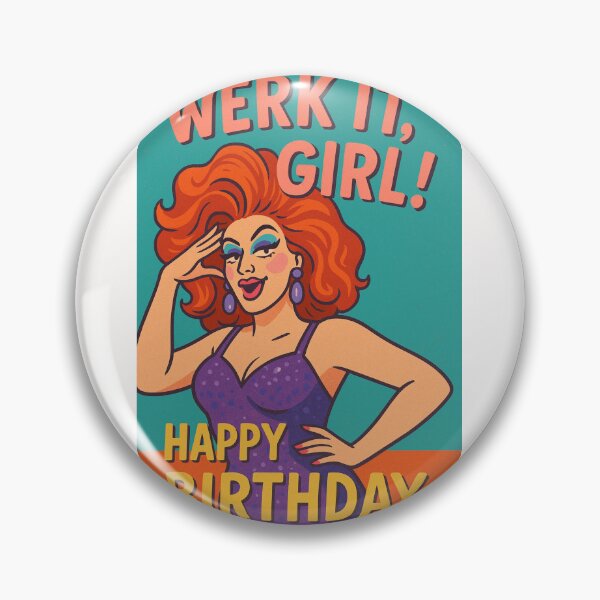 Item preview,  Drag Queen Birthday Card with Werk It Energy designed and sold by Places On Earth.