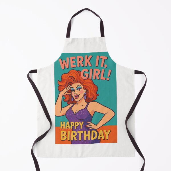 Item preview, Drag Queen Birthday Card with Werk It Energy designed and sold by Places On Earth.