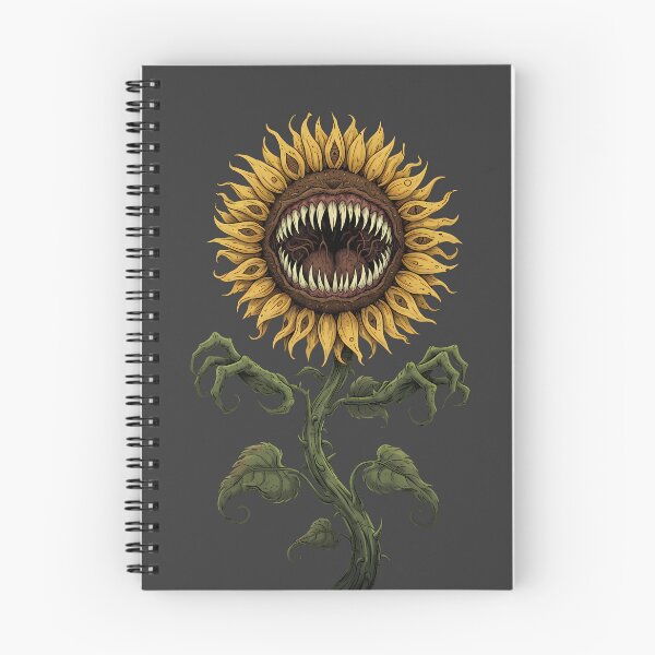 Item preview, Fanged Sunflower designed and sold by Funny Vintage Stickers And T-Shirts.