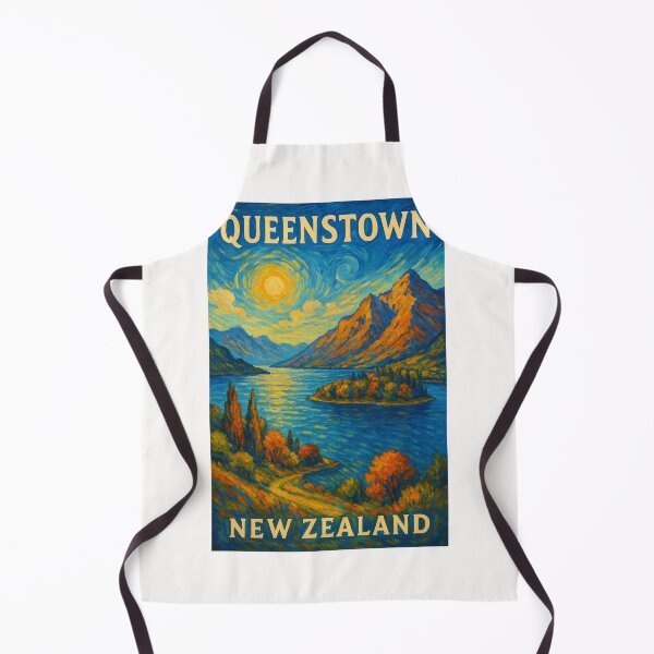 Item preview, Queenstown, New Zealand with Lake Wakatipu and Sunlit Mountains designed and sold by Places On Earth.