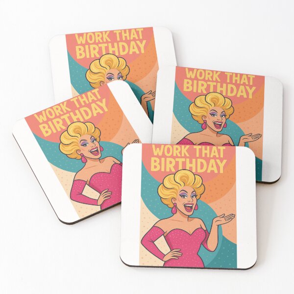 Item preview, Drag Queen Birthday Card with Retro Vibes and Bright Glam designed and sold by Places On Earth.