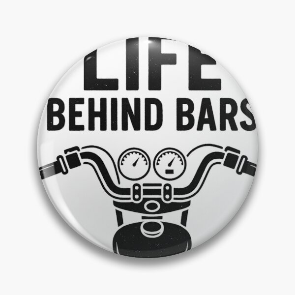 Item preview, Life Behind Bars – Funny Motorcycle Rider Handlebar Design designed and sold by fjurcev.