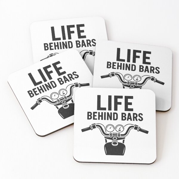 Item preview, Life Behind Bars – Funny Motorcycle Rider Handlebar Design designed and sold by fjurcev.