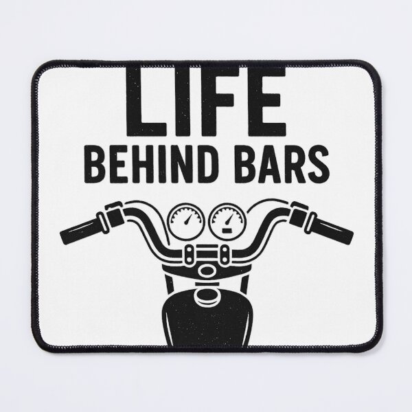 Item preview, Life Behind Bars – Funny Motorcycle Rider Handlebar Design designed and sold by fjurcev.