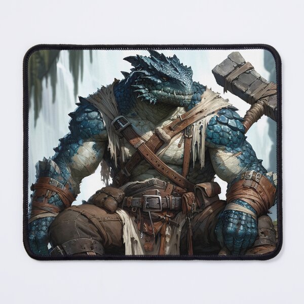 Item preview, Dragonborn Barbarian - Stone & Scale designed and sold by DESIGNPP.